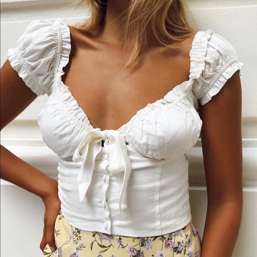 Elouise princess Polly bustier crop top